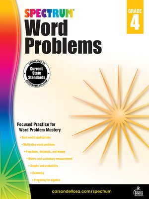 cover image of Word Problems, Grade 4